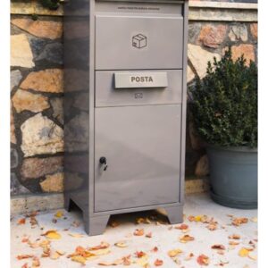 ALİMA XXL Kargo ve Posta Teslim Kutusu (Çift Taraflı Kapak) GREY-FAY 9005